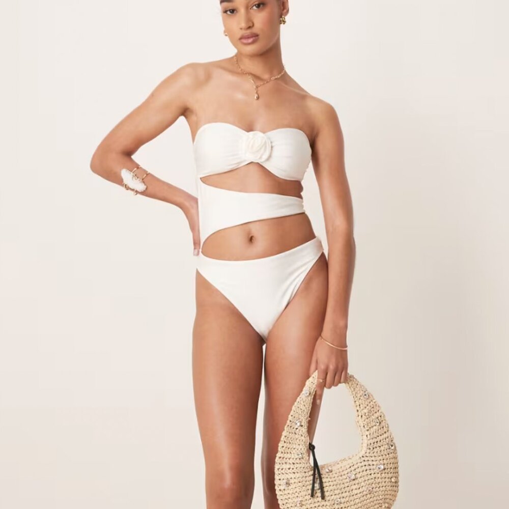Worn Once! Abercrombie & Fitch Cut Out Side Detail One Piece Swim Suit